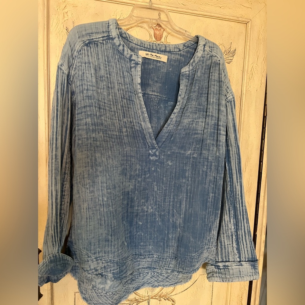 Free People chambray tunic size M